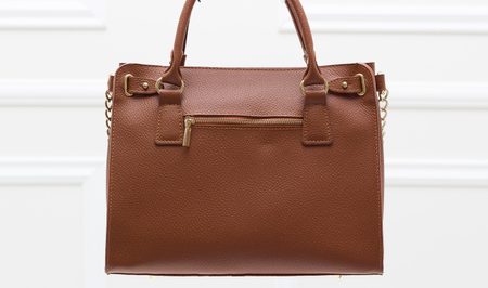 Real leather handbag Glamorous by GLAM - Brown -