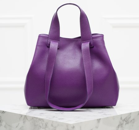 Real leather shoulder bag Glamorous by GLAM - Violet -