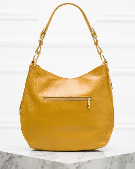 Bolso de hombro de cuero para mujer Glamorous by GLAM - Amarillo -