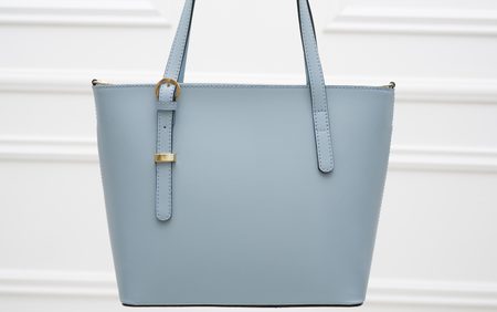 Real leather shoulder bag Glamorous by GLAM - Blue -