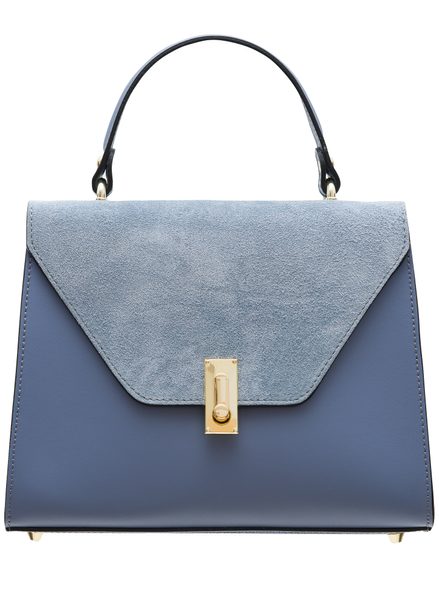 Real leather handbag Glamorous by GLAM - Blue -