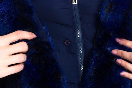 Chaqueta de invierno para mujer Due Linee - Azul oscuro -