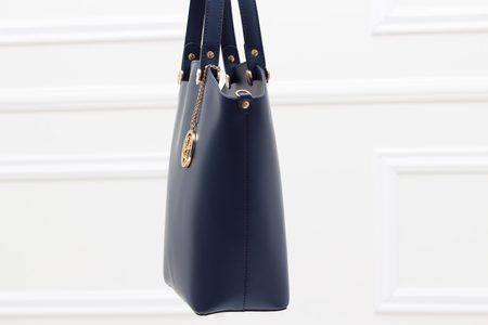 Real leather handbag Glamorous by GLAM - Dark blue -