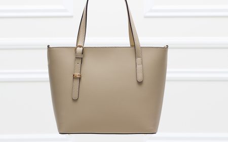 Bolso de cuero de mano para mujer Glamorous by GLAM - Beige -