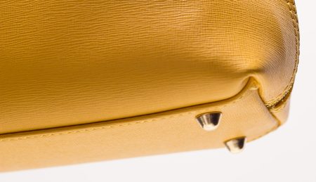 Real leather handbag Glamorous by GLAM - Yellow -