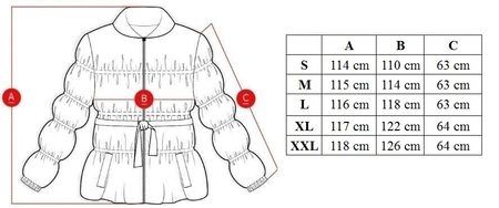 Dámská dlouhá oversize zimní bunda - modrá -