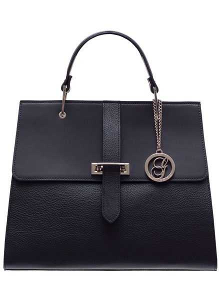 Bolso de cuero de mano para mujer Glamorous by GLAM - Negro -