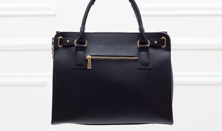 Bolso de cuero de mano para mujer Glamorous by GLAM - Negro -