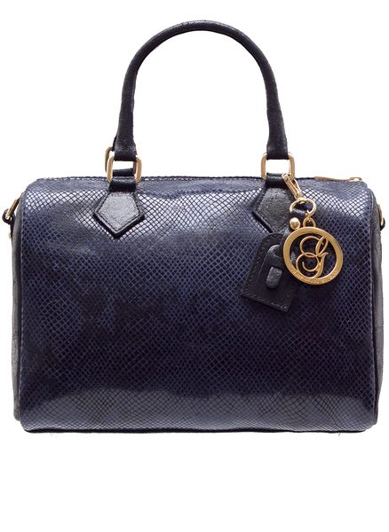 Real leather handbag Glamorous by GLAM - Dark blue -