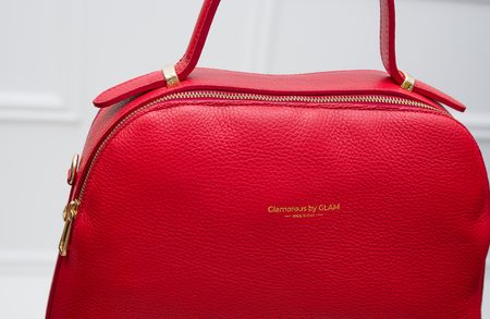 Real leather handbag Glamorous by GLAM - Red -