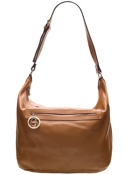 Real leather shoulder bag Glamorous by GLAM - Brown -