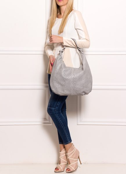 Borsa a spalla da donna in pelle Glamorous by GLAM - Grigio -