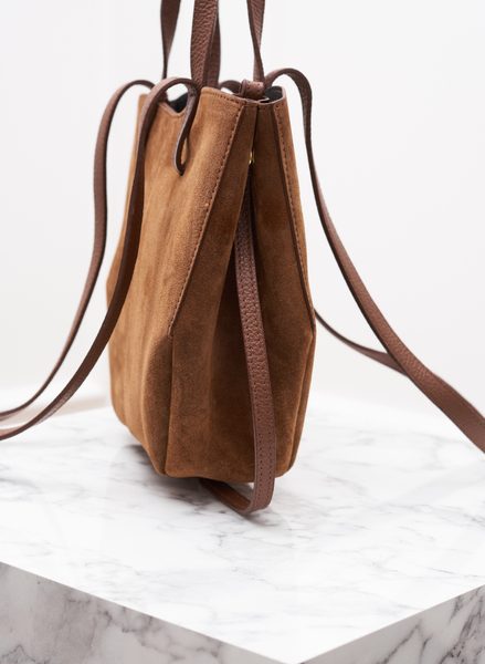 Real leather shoulder bag Glamorous by GLAM - Brown -