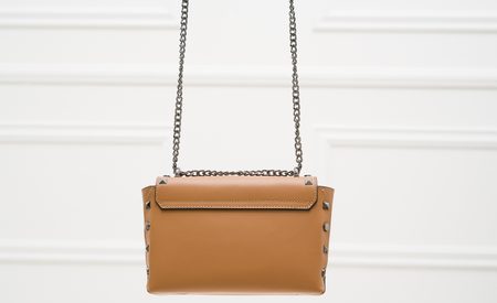 Dámská kožená crossbody kabelky s cvoky - coyo -