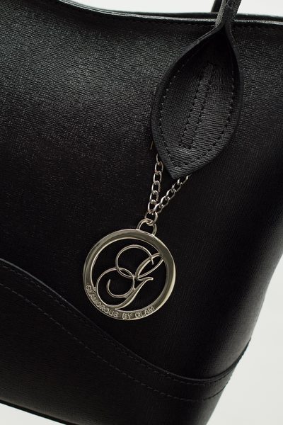 Kožená kabelka ze safiánové kůže černá -