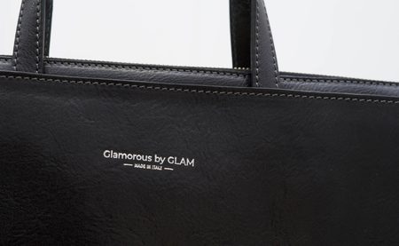 Geantă de mână din piele pentru femei Glamorous by GLAM - Neagră -