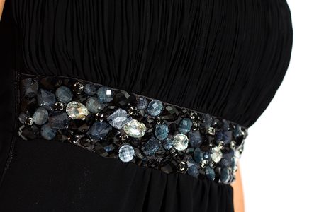 Spol. šaty přes jedno rameno-černá -