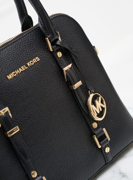 Geantă de mână din piele pentru femei Michael Kors - Neagră -