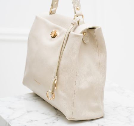 Bolso de cuero de mano para mujer Glamorous by GLAM - Beige -