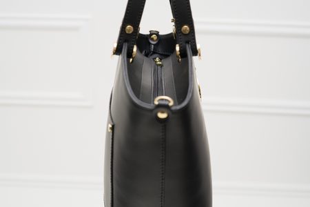 Bolso de cuero de mano para mujer Glamorous by GLAM - Negro -