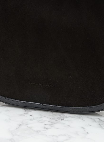 Kabelka přes rameno kombinace kůží černá -