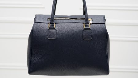 Real leather handbag Glamorous by GLAM - Blue -