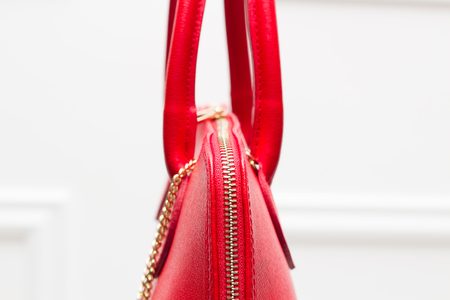 Real leather handbag Glamorous by GLAM - Red -