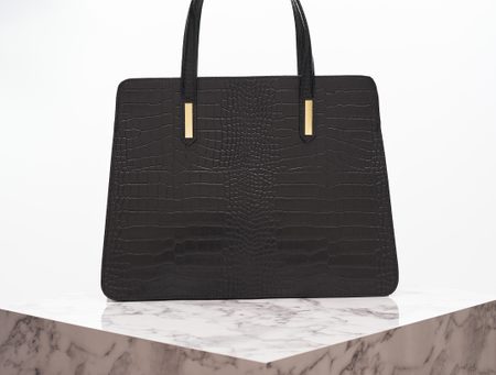 Borsa a mano da donna in pelle Glamorous by GLAM - Nero -