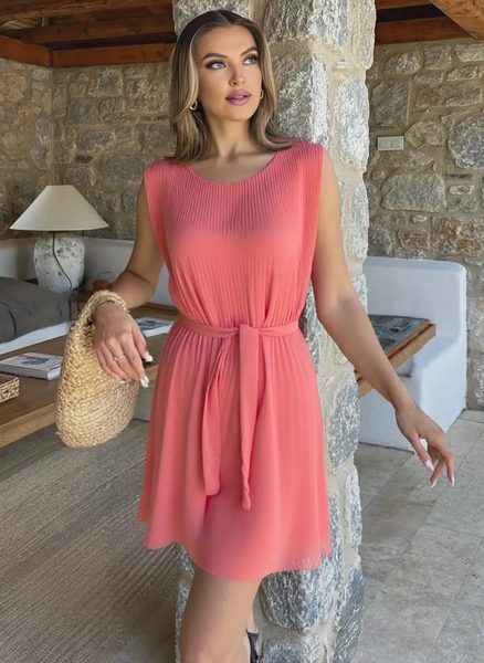 Letnia sukienka Glamorous by Glam - łososiowy -