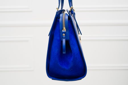 Real leather handbag Glamorous by GLAM - Blue -