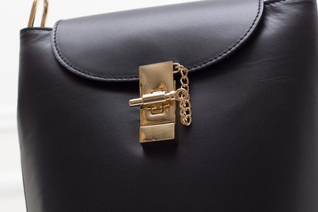 Dámský elegantní batoh i kabelka - černá -