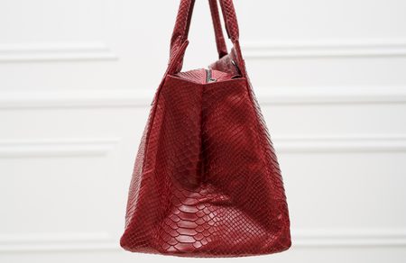 Bolso de cuero de mano para mujer Glamorous by GLAM - Borgoña -