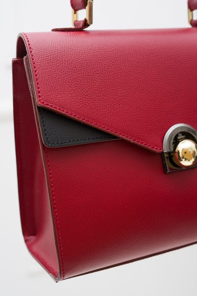 Real leather handbag Glamorous by GLAM - Red -