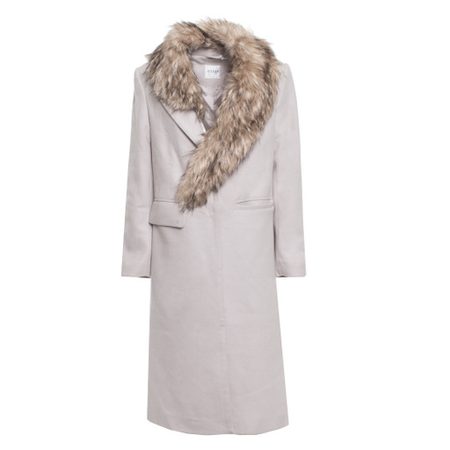 Dámský flaušový béžový kabát GUESS -