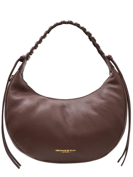 Real leather shoulder bag Glamorous by GLAM - Brown -