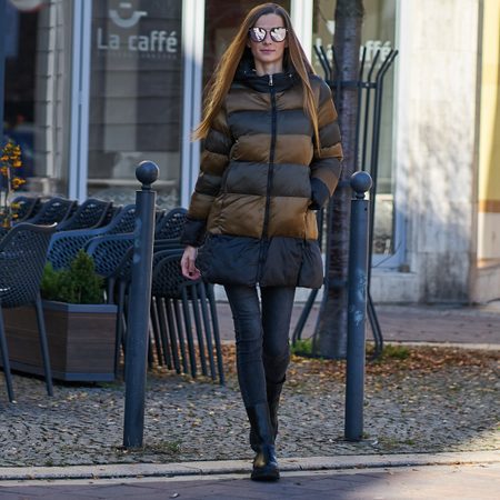 Chaqueta de invierno para mujer Due Linee - Marrón -