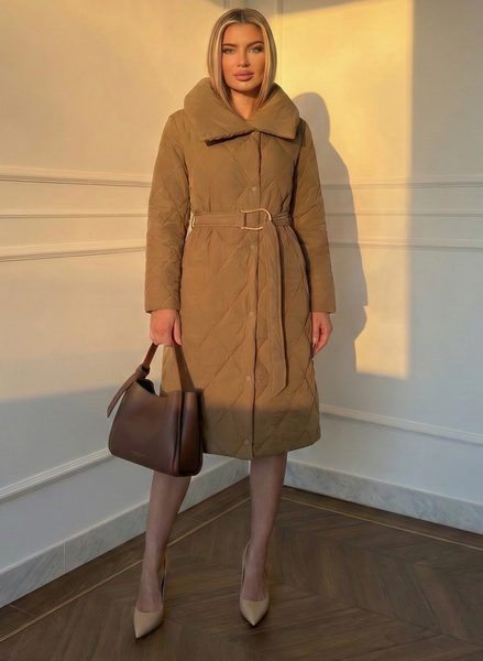 Geacă de iarnă de damă Due Linee - Maro -