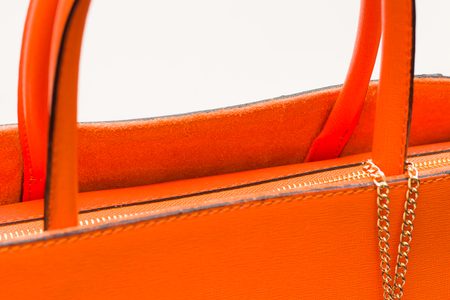 Real leather handbag Glamorous by GLAM - Orange -