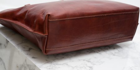 Real leather shoulder bag Glamorous by GLAM Santa Croce - Brown -