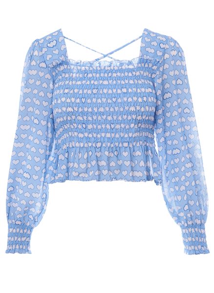 Top damă Glamorous by Glam - Albastră -