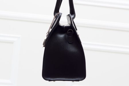 Bolso de cuero de mano para mujer Glamorous by GLAM - Negro -