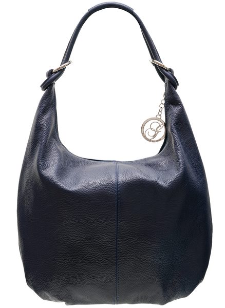 Real leather shoulder bag Glamorous by GLAM - Blue -