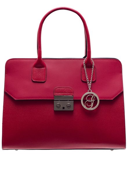 Bolso de cuero de mano para mujer Glamorous by GLAM - Rojo -