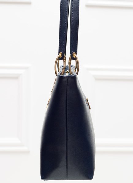 Real leather shoulder bag Glamorous by GLAM - Dark blue -