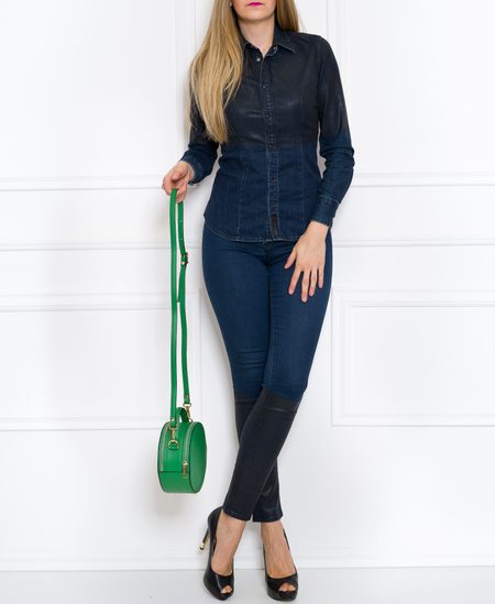 Geantă din piele crossbody pentru femei Glamorous by GLAM - Verde -