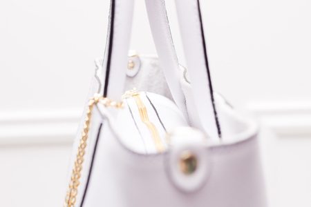 Real leather handbag Glamorous by GLAM - White -