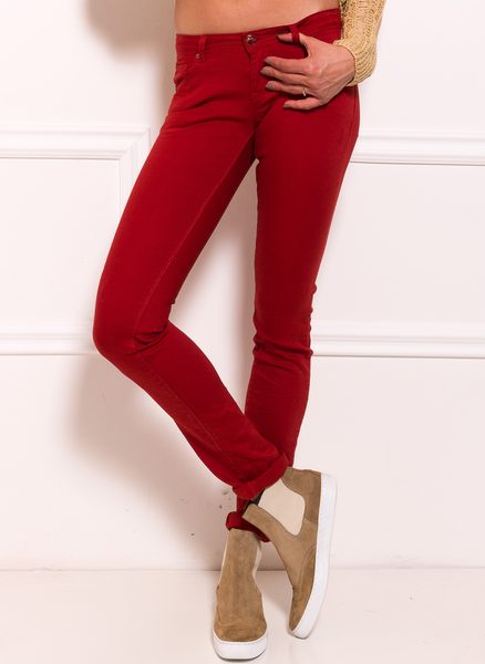 Jeansy dla kobiet Due Linee - brązowy -