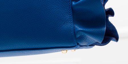 Real leather handbag Glamorous by GLAM - Blue -