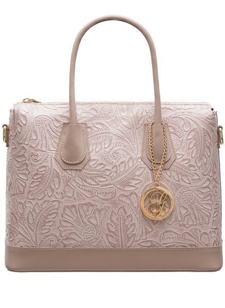 Borsa a mano da donna in pelle Glamorous by GLAM - Viola -