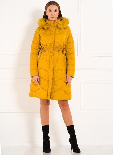 Chaqueta de invierno para mujer Due Linee - Amarillo -